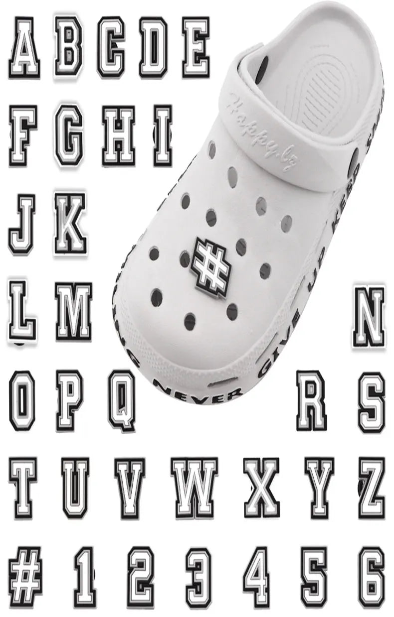 Custom 3-Letter Shoe Charm Pack