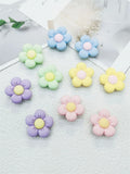 Pastel Flower Shoe Charm Set